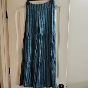 Jayli elegant Striped Blue Wide Leg Pants